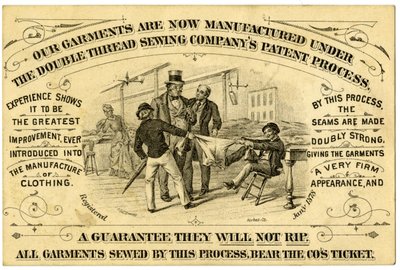 A. Levy Brothers Patents Process, trade card recto by American School